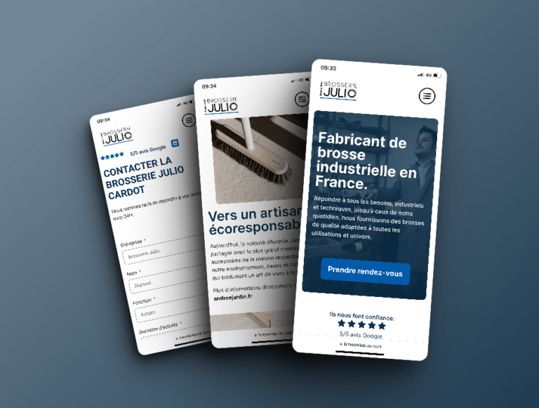 BROSSERIE JULIO - Webfresk, agence web experte en création de site web et de marketplace grâce au no code.